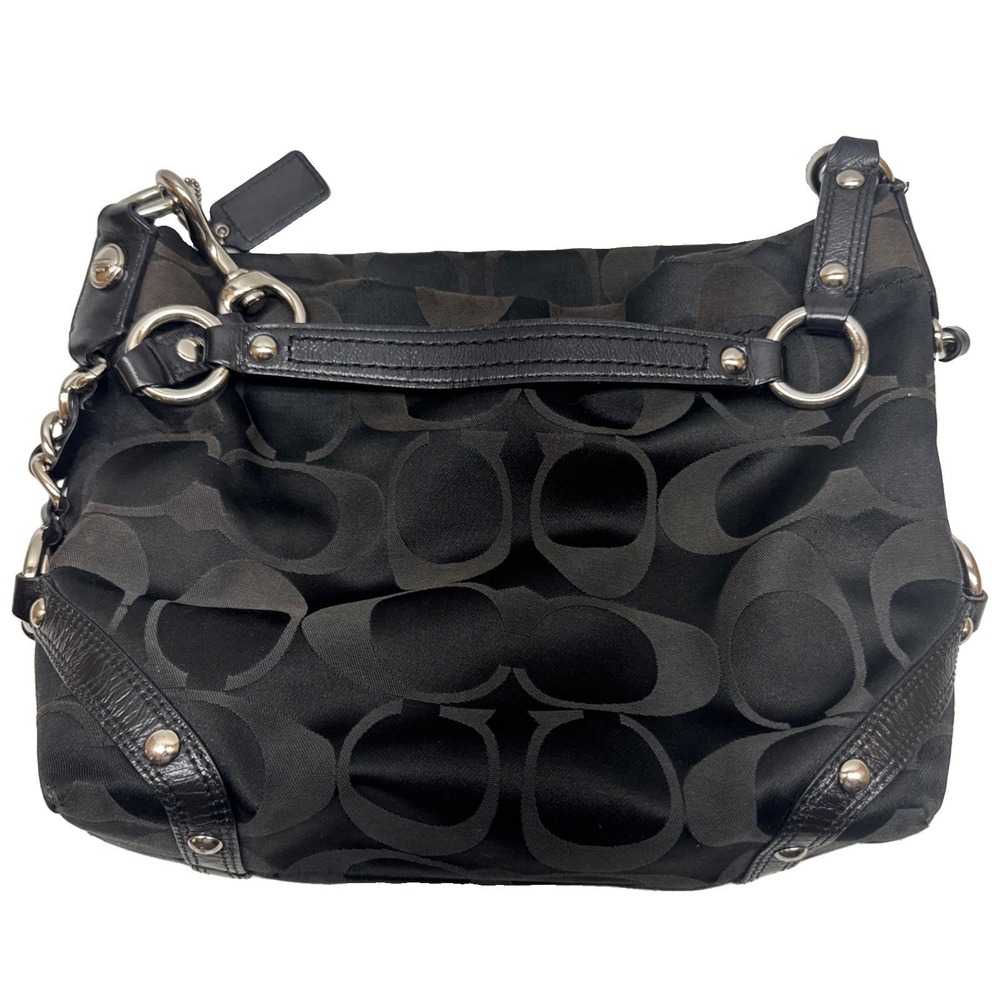 Coach Women Signature Black Shoulder Bag F1076 - F15250 - Picture 8 of 8